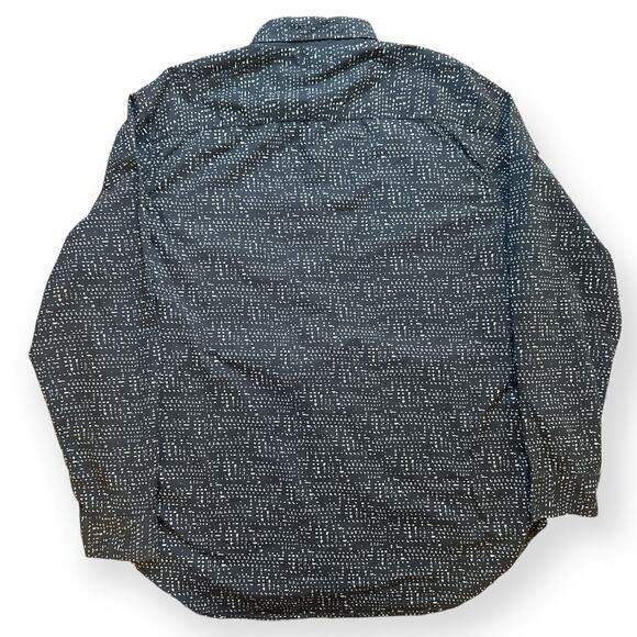 WILLIAM RAST Dotted Print Button Up Classic Fit Shirt Black Relaxed XXL Kidcore - Picture 4 of 9